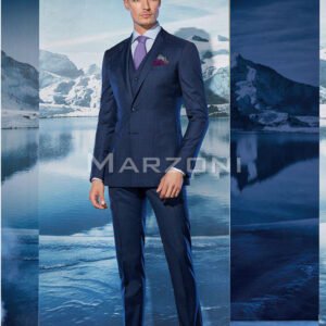 Blue Plaid Super 150s Wool Two-Piece Made-to-Measure Suit