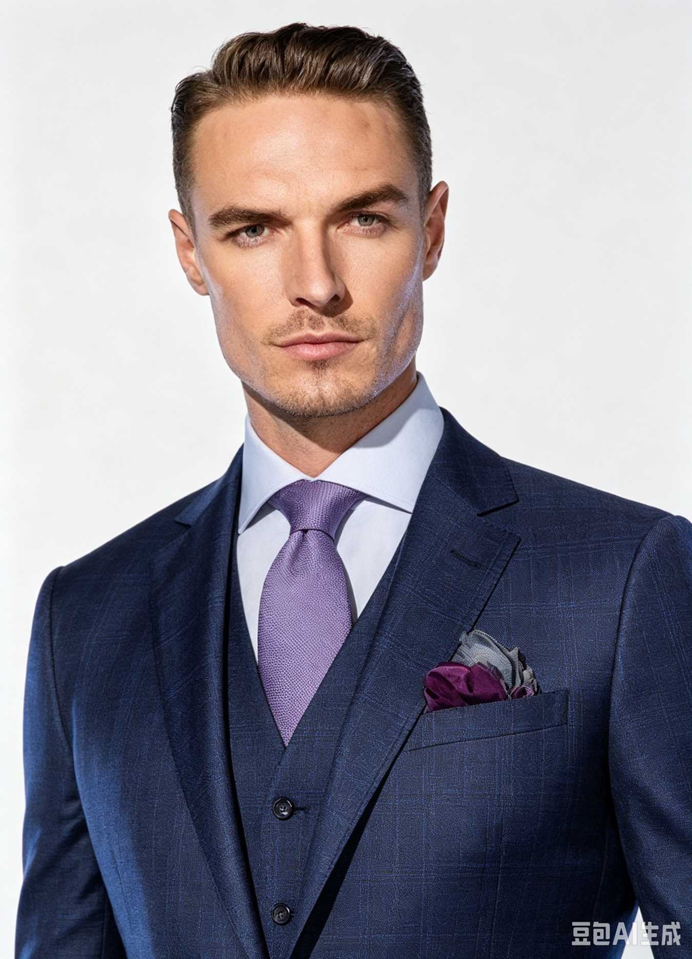 Blue Plaid Super 150s Wool Two-Piece Made-to-Measure Suit - Image 7