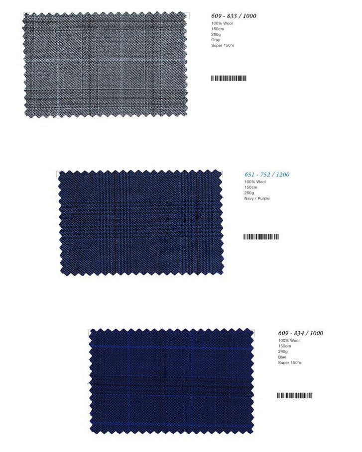 Blue Plaid Super 150s Wool Two-Piece Made-to-Measure Suit - Image 2