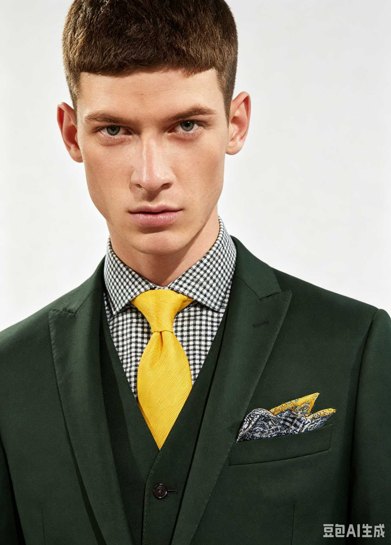 Dark Green Three-Piece Made-to-Measure Wool Suit - Image 7