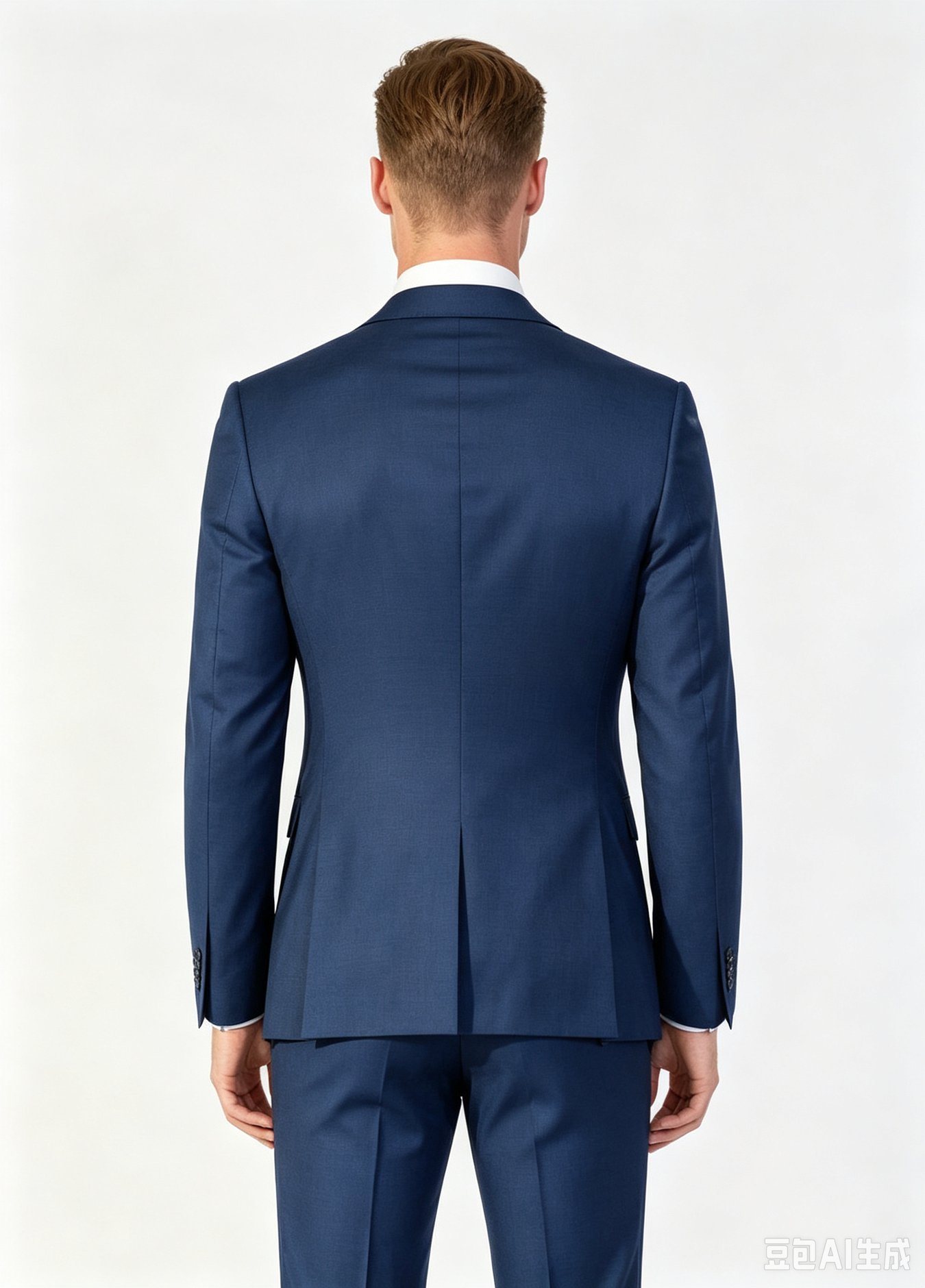 Navy Wool Three-Piece Made-to-Measure Suit - Image 6