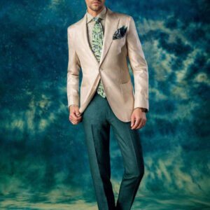 Silk beige Two-Piece Classic Fit Suit