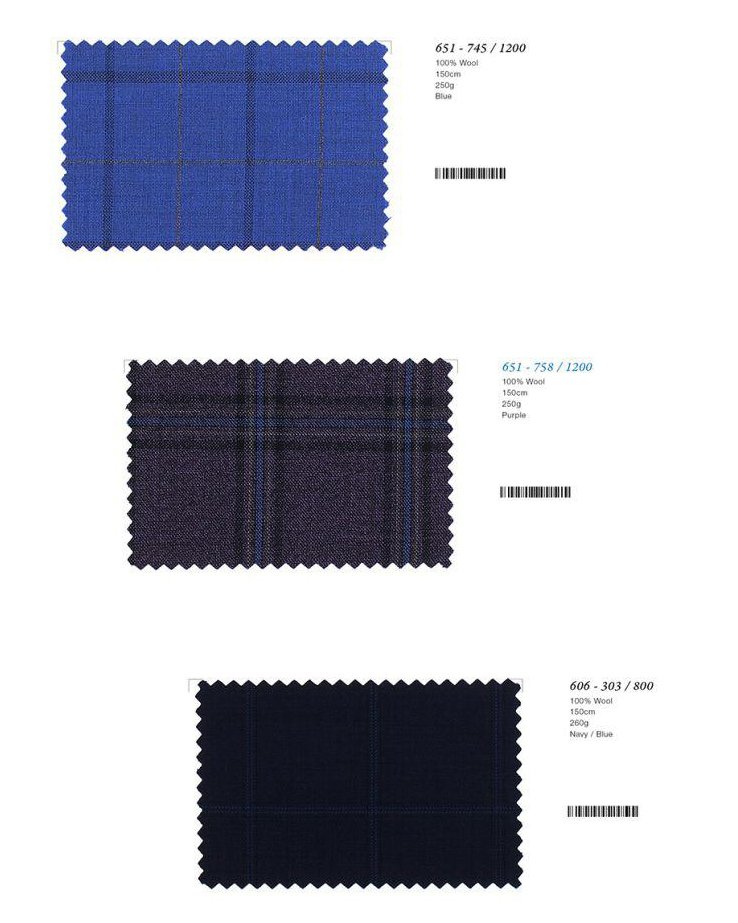 Purple Check Three-Piece Made-to-Measure Wool Suit - Image 2