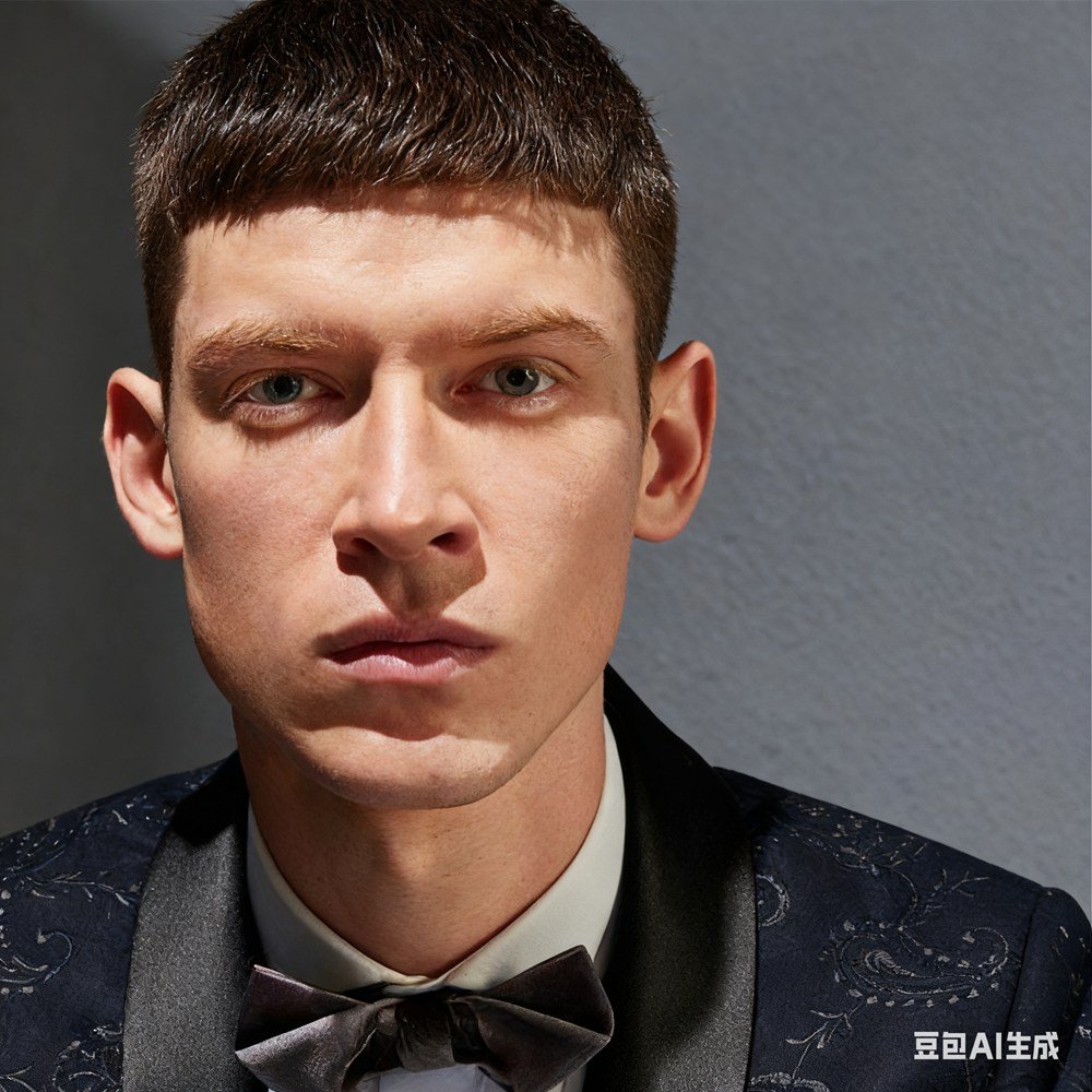 Dark Navy Paisley Jacquard Two-Piece Made-to-Measure Wool Tuxedo suit - Image 4