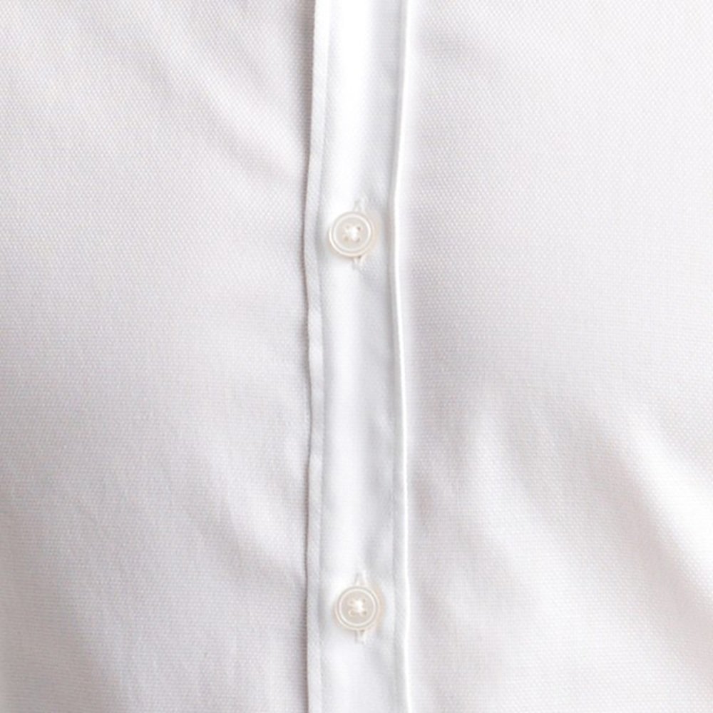 White Made-to-Measure Cotton Shirt - Image 3